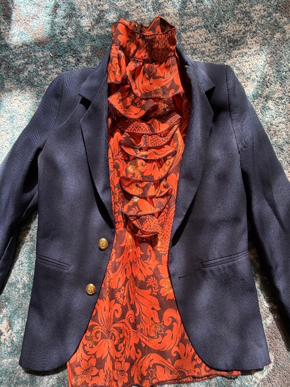 Stunning Anna Sui fall blouse